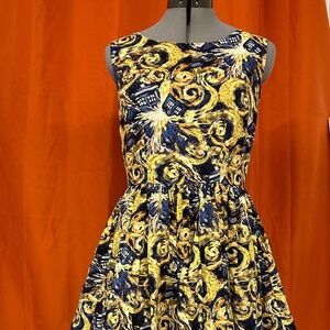 Dr. Who Handmade vintage style swing dress